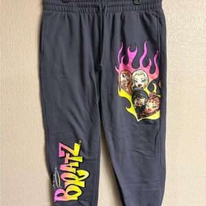 Bratz Women's Joggers - Black with Multicolor Design
